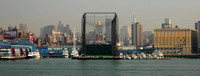 A fisherman's pier transformed into a golf court
